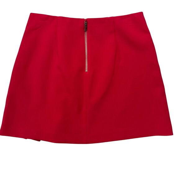 ALICE + OLIVIA Semira Pleated Red Mini Skirt - Picture 10 of 11